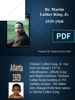 Dr. Martin Luther King, Jr. 1929-1968: Prepared by Yanina Hrodovchuk