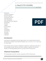 Aisi 4140 Alloy Steel (Uns g41400)