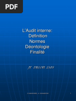 Audit Interne (Définitions, Normes Et Finalités)