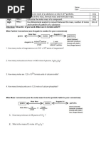 Mole Conversions in Sections - Chem 1