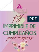 Kit Cumpleaños Mujer Por Aloha