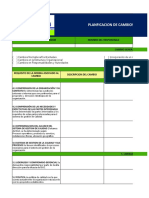 Formato de Planificacion y Gestion de Cambios