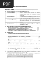 Examen de Monitoreo Ambiental. Grupo de Gestion