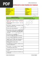 FICHA DE ENTREVISTA CON PADRES DE FAMILIA - El Docente Digital