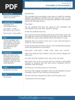 Countable or Uncountable 1: Activity Type