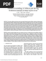 Numerical Modelling of Offshore Pile Driving