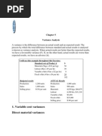 Chapter 5 Variance Analysis