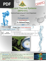 Fluid and Thermal Systems, Ch.4, Fluid Kinematics, Lec5