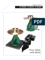 Flow Table With Mold: Product Manual