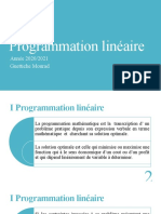 Programmation Linéaire: Année 2020/2021 Guettiche Mourad