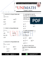 Integrales Definidas Uni 2020 I