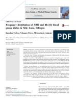 Frequency Distribution of ABO and RH (D) Blood Group Alleles in Silte Zone, Ethiopia