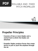 Controllable and Fixed Pitch Proprller: BY, Ajay G 623 B