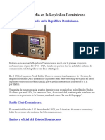 Historia de La Radio en La República Dominicana