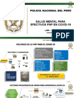 Salud Mental para Efectivos PNP en Covid 19