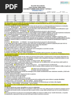 Examen F.C.E 1° Segundo Trimestre