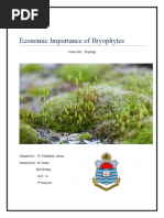 Topic Economic Importance of Bryophytes: Course Title: Bryology