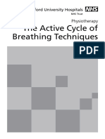 The Active Cycle of Breathing Techniques: Oxford University Hospitals