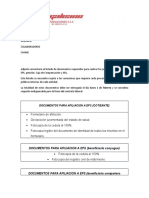 Documentos para Afiliacion A Seguridad Social.