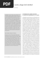 6 PP Desaceleración Social y Elogio de La Lentitud. Josetxo Beriain