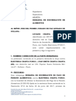 Chanta Demanda de Exoneracion de Alimentos