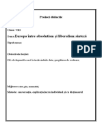 Europa Între Absolutism Și Liberalismcl8