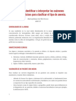 Identificar e Interpretar Los Exámenes Básicos para Clasificar El Tipo de Anemia