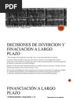 Decisiones DE Inversión Y FINANCIACION A LARGO PLAZO