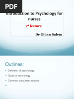 Introduction To Psychology 1st Lecture 2021