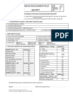 Garbage Management Plan Appendix 8: Standard Format For The Waste Delivery Receipt