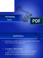 Purchasing Cycle