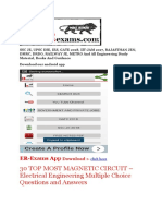 30 Top Most Magnetic Circuit - Electrical Engineering Multiple Choice Questions and Answers