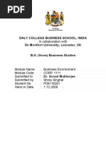 Daly College Business School, India de Montfort University, Leicester, UK