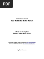 How To Find A Niche Market