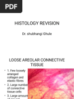 Histology Revision: Dr. Shubhangi Ghule