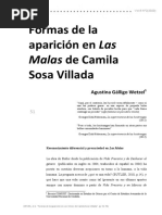 3 - Formas de La Aparición en Las Malas de Camila Sosa Villada - Por Agustina Wetzel