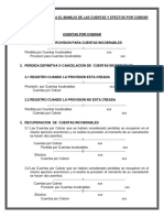 Guia de Asientos para El Manejo de Las Cuentas y Efectos Por Cobrar