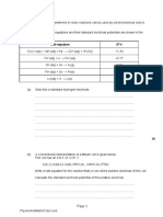 Electrode Potentials & Cells 4 QP