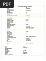 Checklist Lavadora