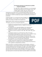 Características de La Economía Mexicana y La Evolución de Su Política Comercial e Industrial