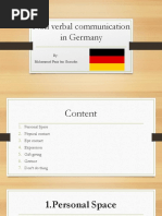 Non Verbal Communication in Germany: By: Muhammad Fariz Bin Sharudin