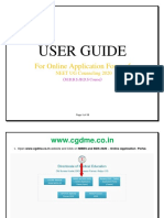 User Guide: For Online Application Form of