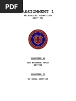 Assignment 1: Mechanical Vibrations