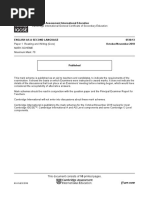 Cambridge Assessment International Education: This Document Consists of 10 Printed Pages