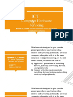 Computer Hardware Servicing: Module 3, Lesson 2: Install Equipment/ Devices and Systems