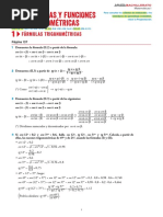 Unidad 5 Fórmulas y Funciones Trigonométricas