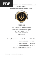 Credit Cards Fraud Detection System Synopsis