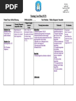 Nursing Care Plan (NCP) : Patient & Family Centered (In Priority Order)