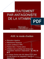 Le Traitement Par Antagoniste de La Vitamine K