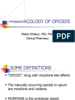 Pharmacology of Opioids: Maher Khdour, Msc. PHD Clinical Pharmacy